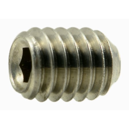 Midwest Fastener #6-40 x 3/16" 18-8 Stainless Steel Fine Thread Hex Socket Headless Set Screws 15PK 38922